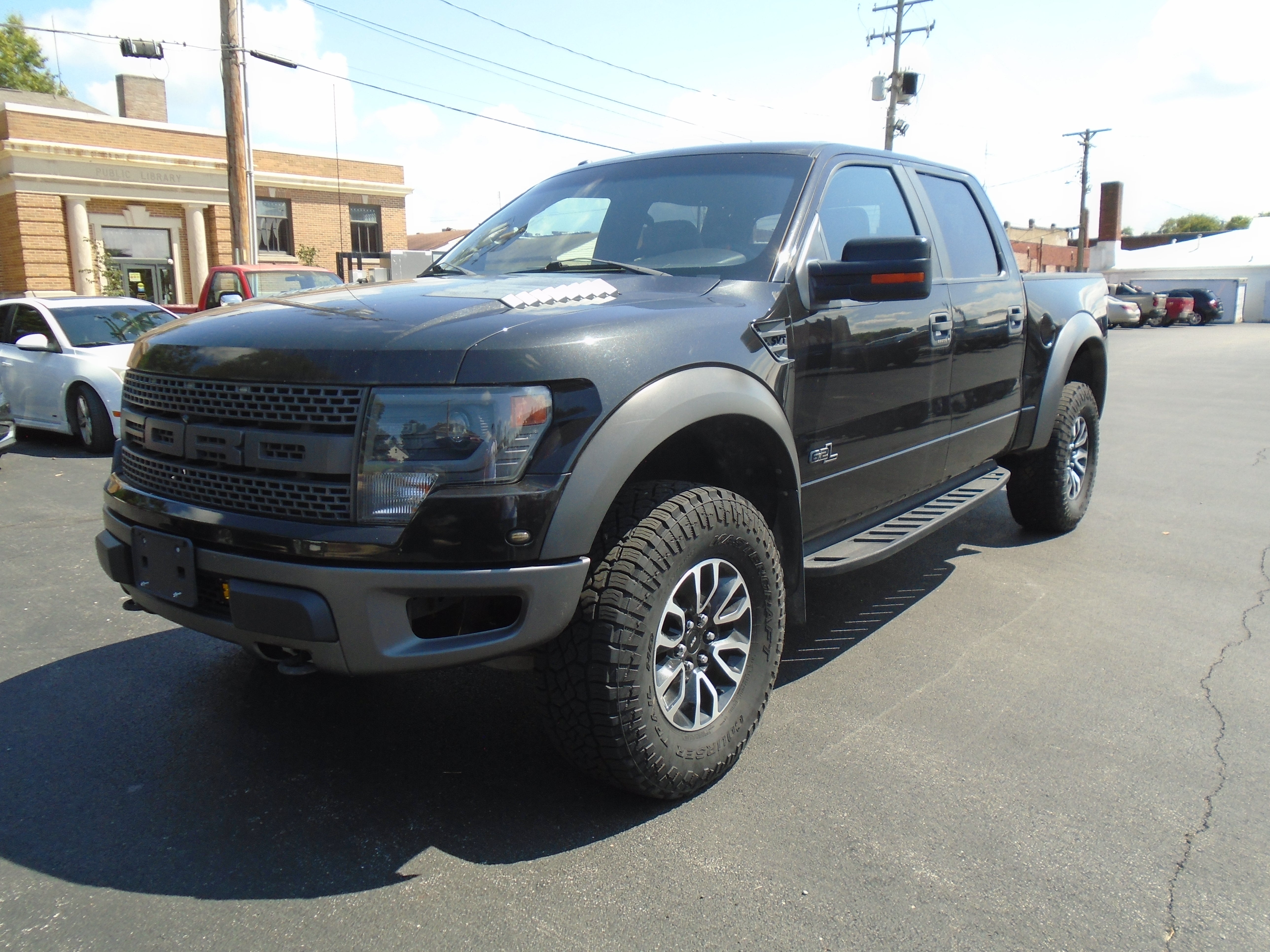 2014 Ford F-150 SVT Raptor in Black — front three-quarter view
