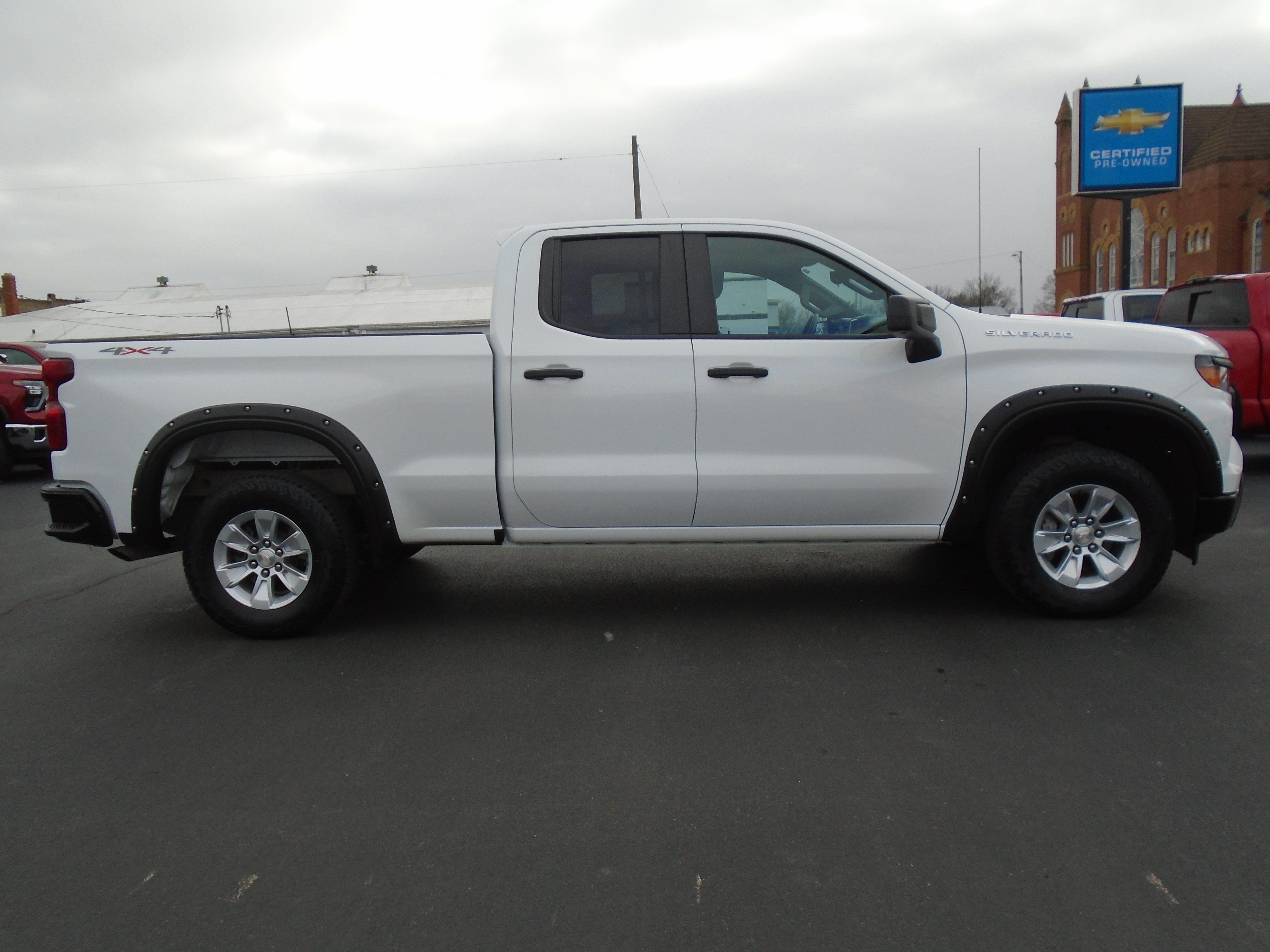 2022 Chevrolet Silverado 1500 WT in Summit White — front three-quarter view