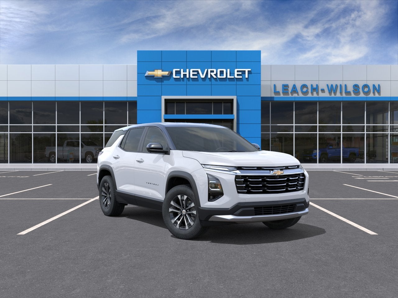2027 Chevrolet Equinox AWD LT in Summit White — front three-quarter view