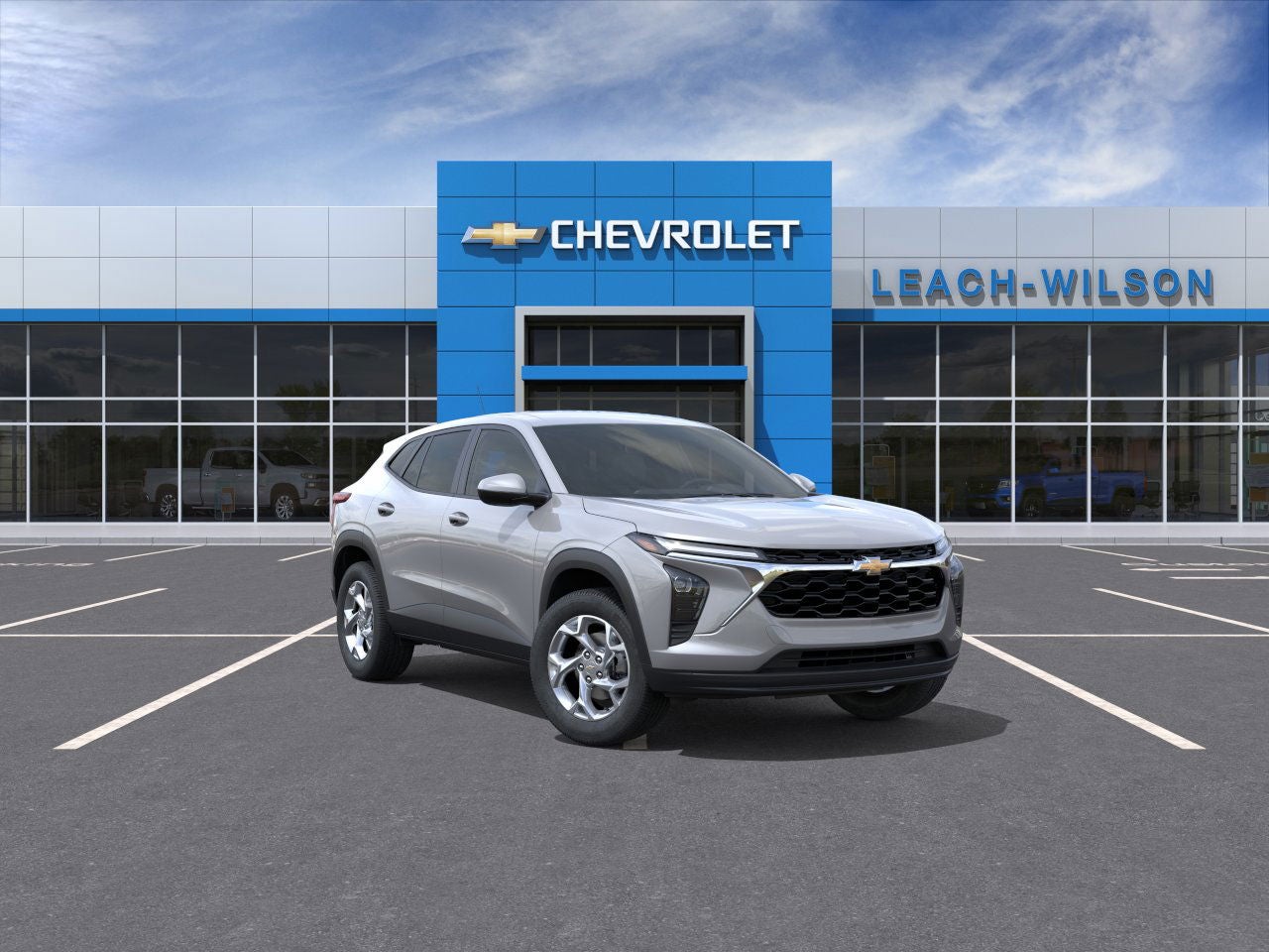 2026 Chevrolet Trax LS in Sterling Gray Metallic — front three-quarter view